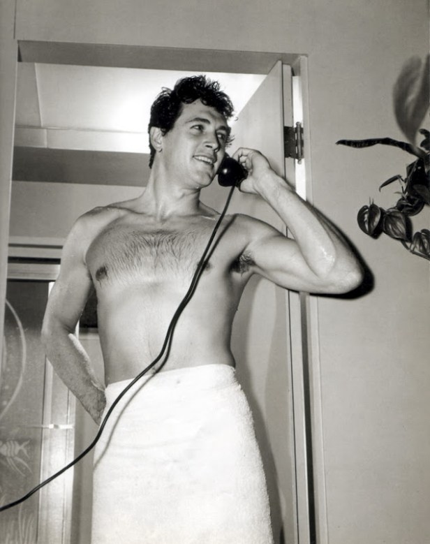 Rock Hudson on the phone