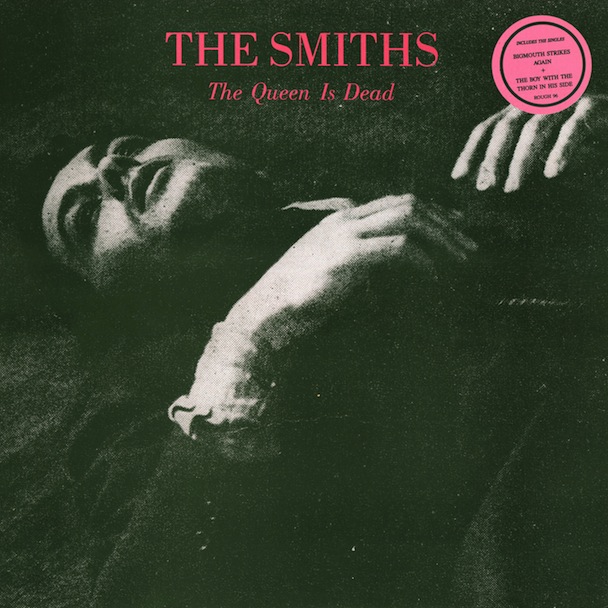 Delon as the cover star of the Smiths album The Queen is Dead