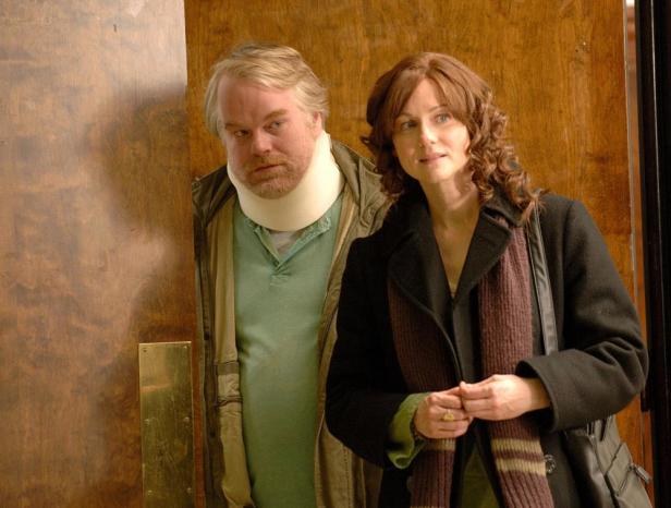 With Laura Linney in a scene from The Savages