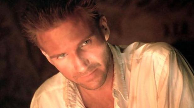 Fiennes has eyes that can burn a hole through you