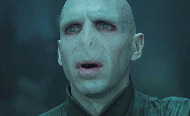 Fiennes as he appears as Lord Voldemort