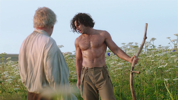 Poldark undressed and scything in the scene that nearly broke the internet